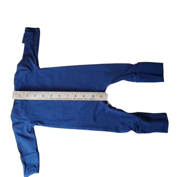 Blue and White "Little Brother" Onesie. Newborn - Picture 6 of 7